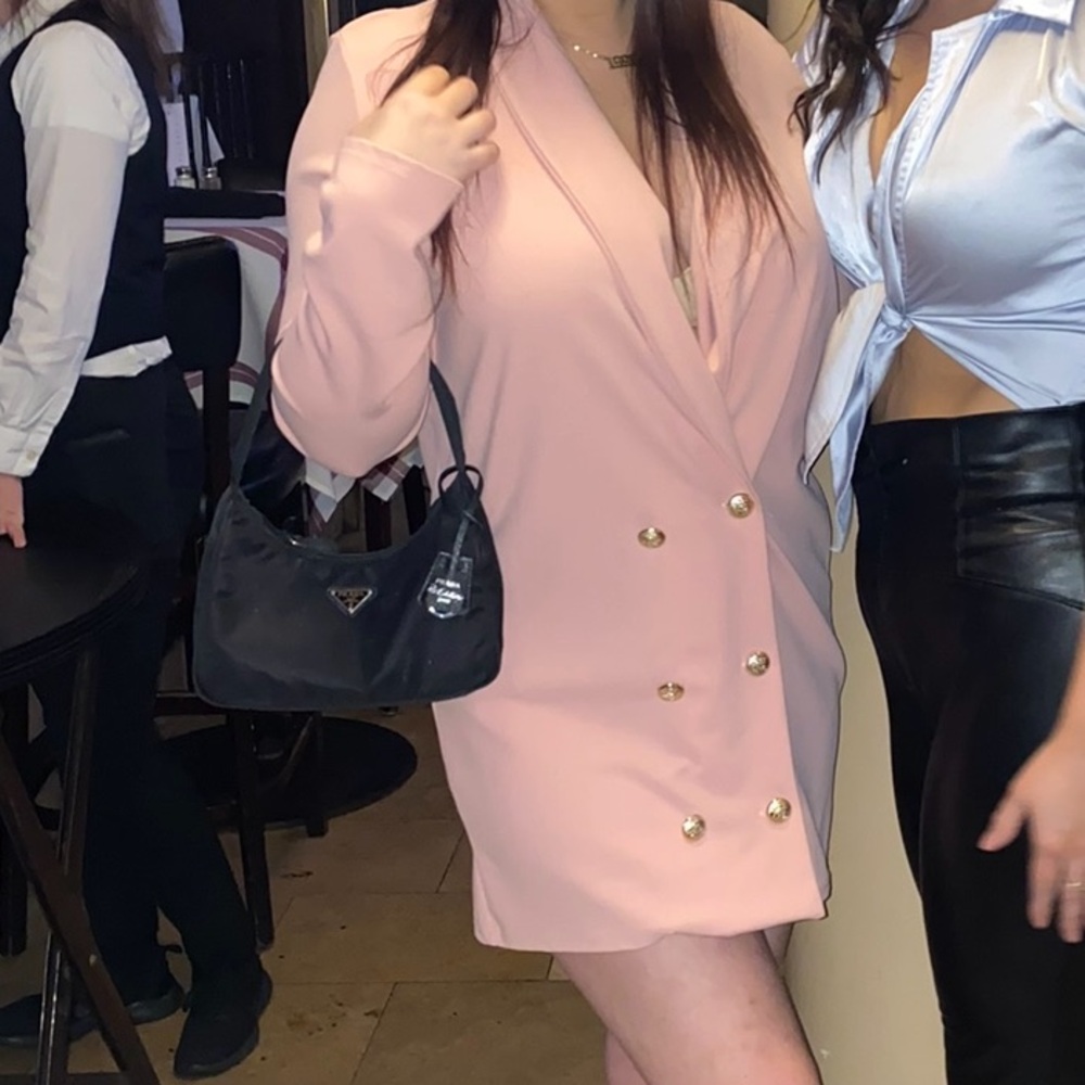 PrettyLittleThing Pink Blazer Dress